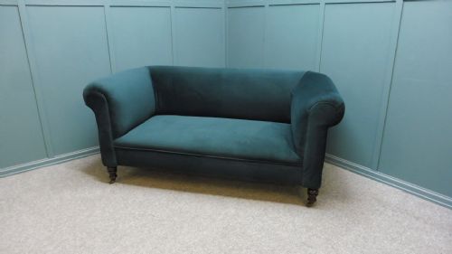 Newly Upholstered Victorian Chesterfield Sofa