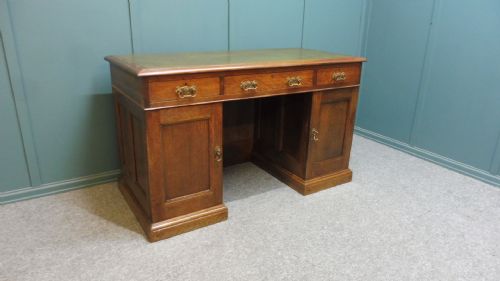 Edwardian Oak Desk