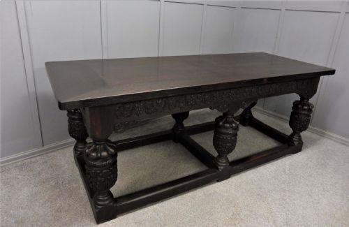 Large Elizabethan Style Dining Table