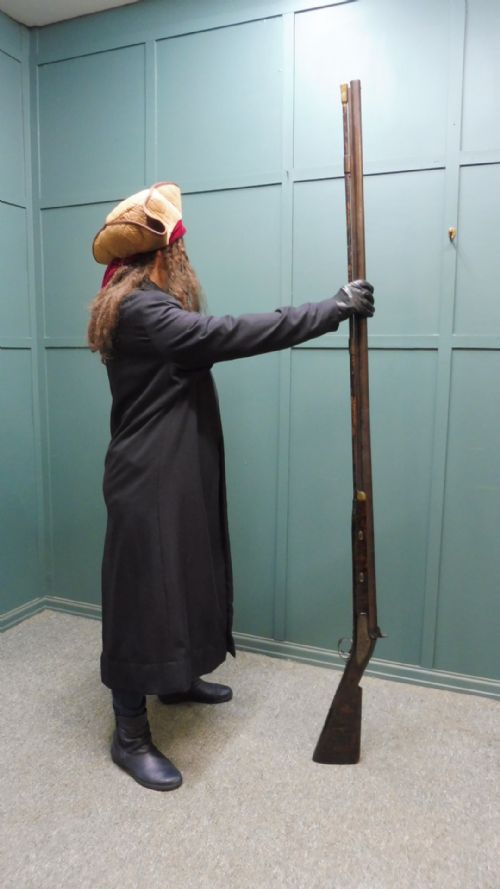 Rare Very Large American 19th Century Black Powder Percussion Musket Punt Gun