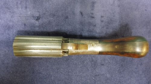 19TH CENTURY PERCUSSION PEPPERPOT PISTOL - ADDITIONAL PHOTO 2