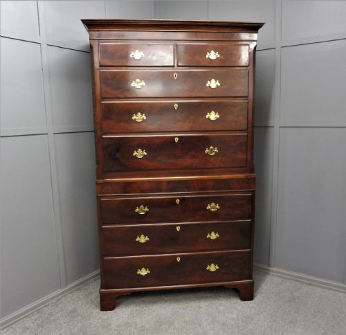 19th Century Mahogany Chest on Chest/tallboy