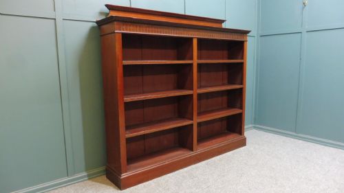 Edwardian Mahogany Open Bookcase