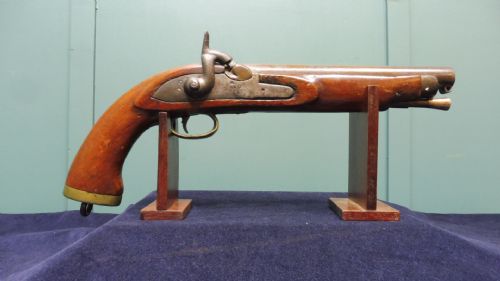 Antique Gun    Military Percussion Pistol Dated 1753