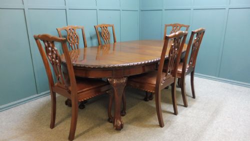 Edwardian Mahogany Table and Chairs