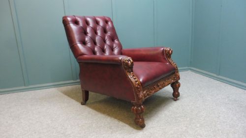PAIR OF VICTORIAN CARVED OAK CHAIRS - ADDITIONAL PHOTO 9