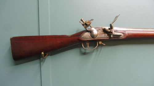 AMERICAN LATE 18TH CENTURY FLINTLOCK MUSKETRIFLE - ADDITIONAL PHOTO 1