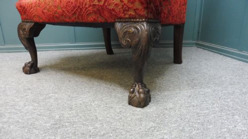 19TH CENTURY WING ARMCHAIR - ADDITIONAL PHOTO 1
