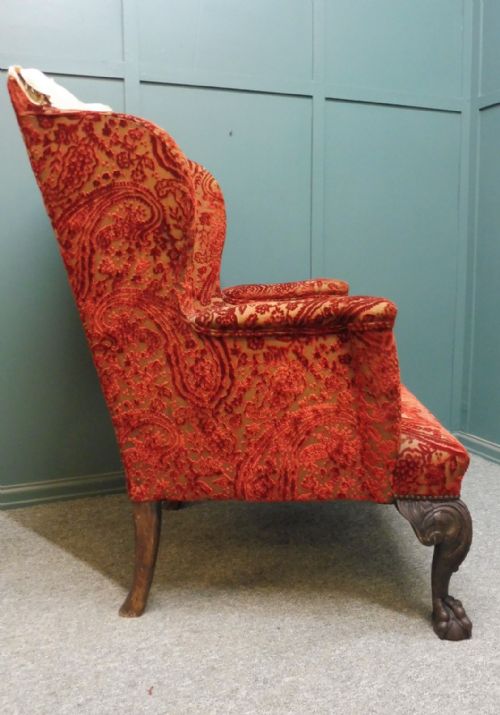19TH CENTURY WING ARMCHAIR - ADDITIONAL PHOTO 6