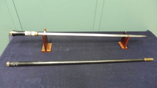 19TH CENTURY EBONISED INDIAN SWORD STICK - ADDITIONAL PHOTO 1