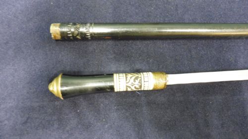 19TH CENTURY EBONISED INDIAN SWORD STICK - ADDITIONAL PHOTO 6