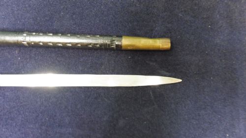 19TH CENTURY EBONISED INDIAN SWORD STICK - ADDITIONAL PHOTO 7