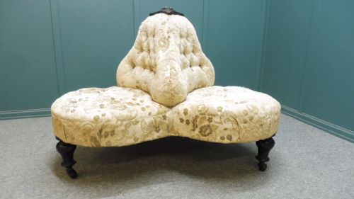 Rare Clover Leaf Conversation Sofa