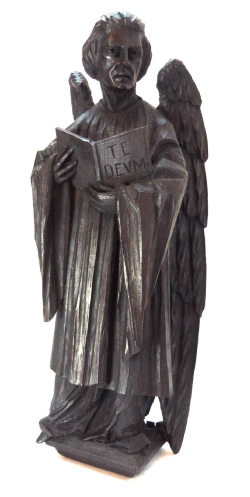 Antique Carved Oak Angel