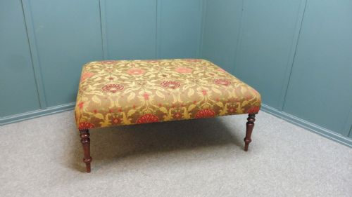 Large Victorian Centre Footstool