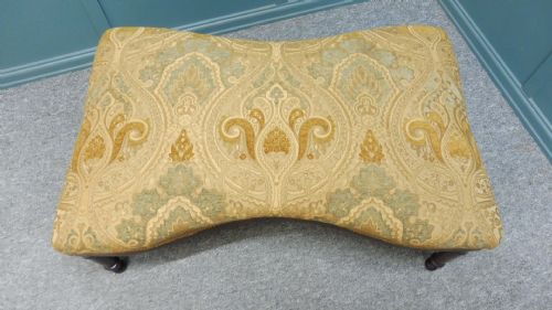 REGENCY HOURGLASS UPHOLSTERED FOOTSTOOL C1820 - ADDITIONAL PHOTO 4