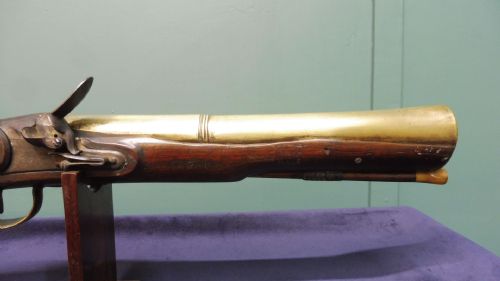 BRASS BARRELED FLINTLOCK BLUNDERBUSS BY IE WESTON - ADDITIONAL PHOTO 2
