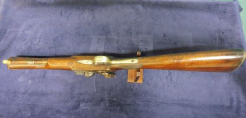 BRASS BARRELED FLINTLOCK BLUNDERBUSS BY IE WESTON - ADDITIONAL PHOTO 7