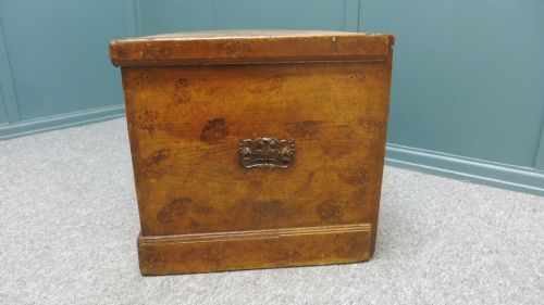 VICTORIAN ELM BLANKET CHEST COFFER - ADDITIONAL PHOTO 5