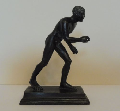 19TH CENTURY GRAND TOUR BRONZE OF AN ATHLETE - ADDITIONAL PHOTO 1