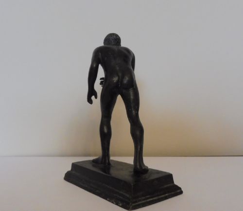 19TH CENTURY GRAND TOUR BRONZE OF AN ATHLETE - ADDITIONAL PHOTO 5
