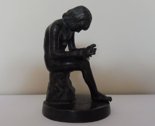 19TH CENTURY GRAND TOUR BRONZE OF SPINARIO - ADDITIONAL PHOTO 5