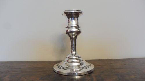 Small Edwardian Silver Candlestick