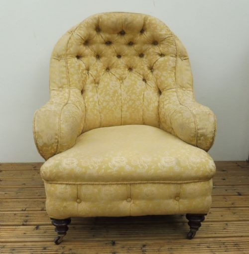 STYLISH VICTORIAN ARMCHAIR BY CORNELIUS V SMITH - ADDITIONAL PHOTO 2