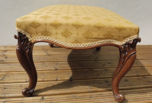 VICTORIAN ROSEWOOD STOOL - ADDITIONAL PHOTO 4
