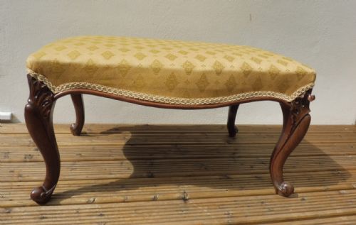 VICTORIAN ROSEWOOD STOOL - ADDITIONAL PHOTO 5