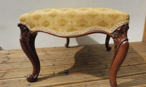 VICTORIAN ROSEWOOD STOOL - ADDITIONAL PHOTO 6