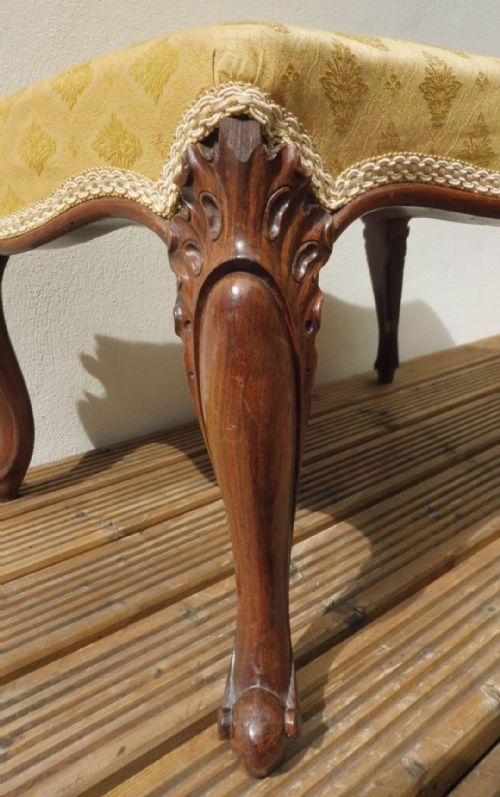 VICTORIAN ROSEWOOD STOOL - ADDITIONAL PHOTO 8