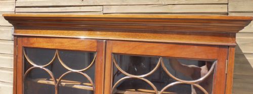 EDWARDIAN MAHOGANY BOOKCASE - ADDITIONAL PHOTO 2