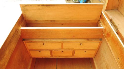 19TH CENTURY PINE CHESTCOFFER - ADDITIONAL PHOTO 6