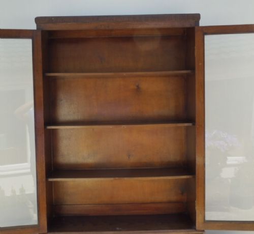 TALL OAK ART DECO BOOKCASE - ADDITIONAL PHOTO 4