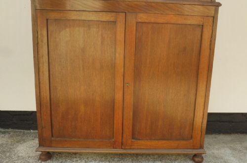 TALL OAK ART DECO BOOKCASE - ADDITIONAL PHOTO 6