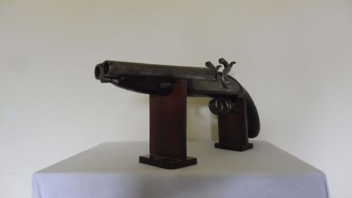 DOUBLE BARRELLED PERCUSSION PISTOL - ADDITIONAL PHOTO 3