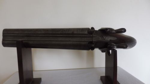DOUBLE BARRELLED PERCUSSION PISTOL - ADDITIONAL PHOTO 4