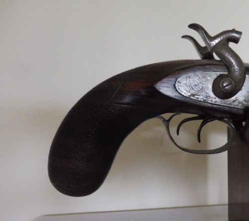 DOUBLE BARRELLED PERCUSSION PISTOL - ADDITIONAL PHOTO 7