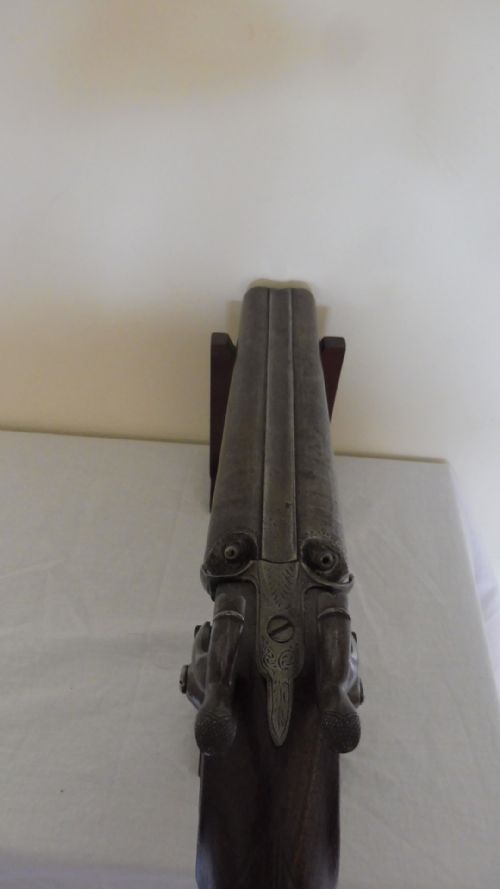 DOUBLE BARRELLED PERCUSSION PISTOL - ADDITIONAL PHOTO 9
