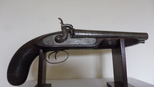DOUBLE BARRELLED PERCUSSION PISTOL - ADDITIONAL PHOTO 10