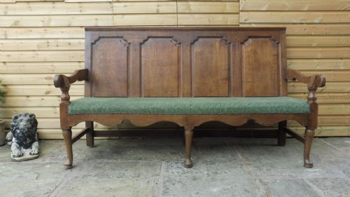 georgian tavern bench settle - CATEGORY: ANTIQUE FURNITURE - DATED GEORGIAN
