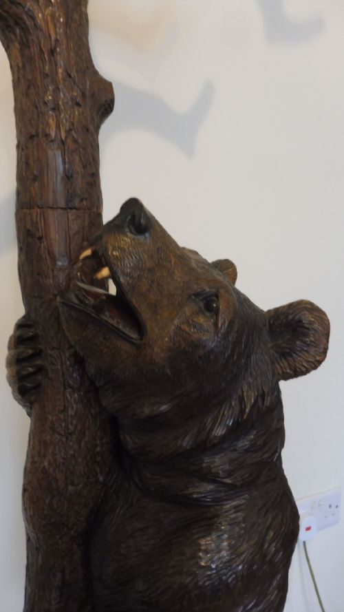 CARVED BLACK FOREST BEAR HALLSTAND - ADDITIONAL PHOTO 1