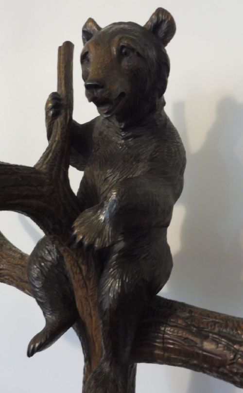 CARVED BLACK FOREST BEAR HALLSTAND - ADDITIONAL PHOTO 2