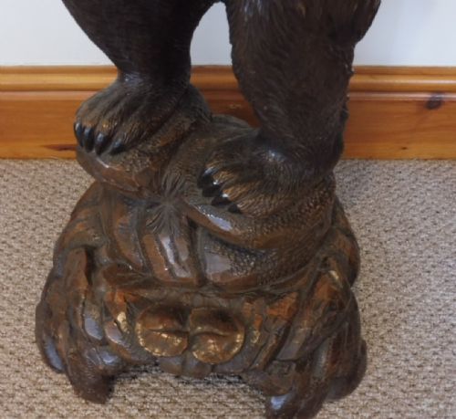 CARVED BLACK FOREST BEAR HALLSTAND - ADDITIONAL PHOTO 3