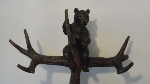 CARVED BLACK FOREST BEAR HALLSTAND - ADDITIONAL PHOTO 5