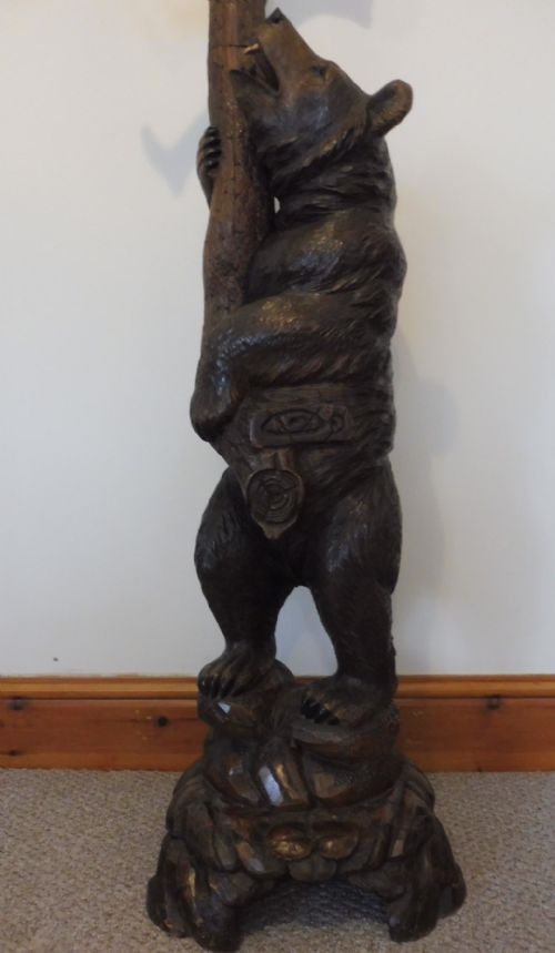 CARVED BLACK FOREST BEAR HALLSTAND - ADDITIONAL PHOTO 7