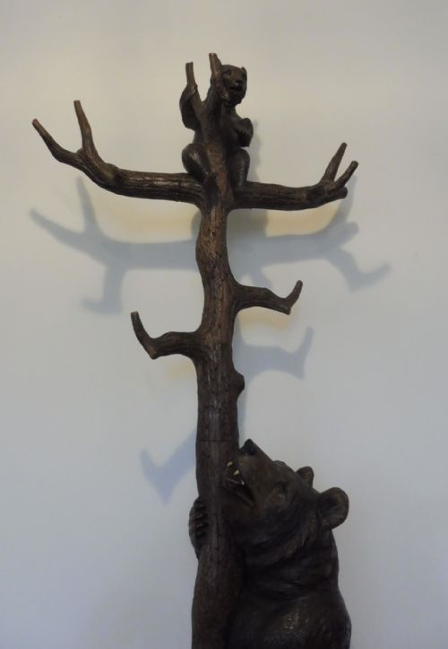 CARVED BLACK FOREST BEAR HALLSTAND - ADDITIONAL PHOTO 8