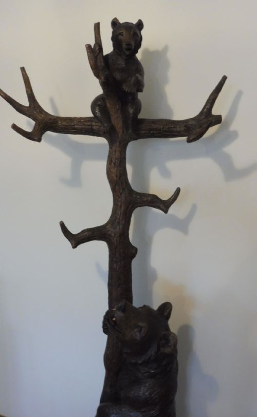 CARVED BLACK FOREST BEAR HALLSTAND - ADDITIONAL PHOTO 11