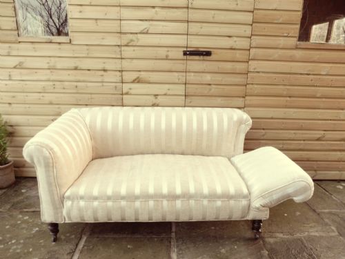ANTIQUE CHESTERFIELD DROP ARM SOFA - ADDITIONAL PHOTO 1